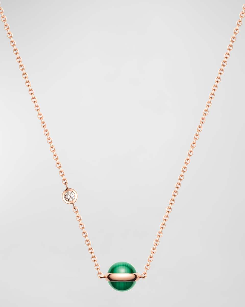 18k Possession Malachite Pendant Necklace