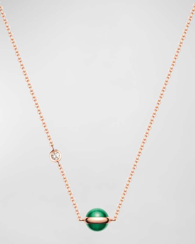 18k Possession Malachite Pendant Necklace