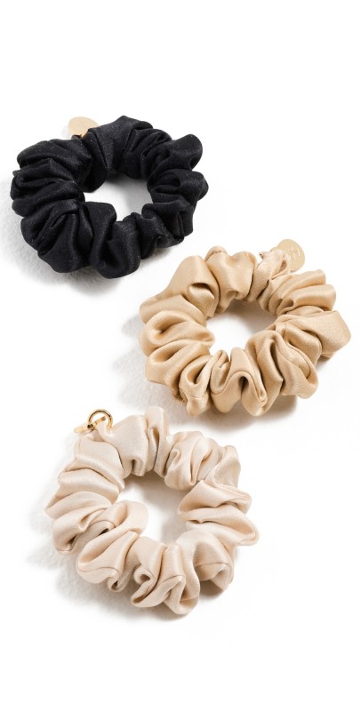 LELET NY Gia Scrunchie Set Neutral