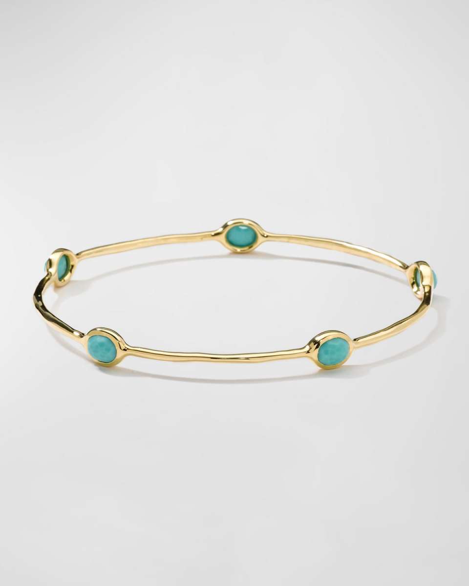 5-Stone Bangle in 18K Gol