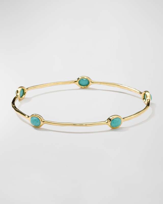 5-Stone Bangle in 18K Gol