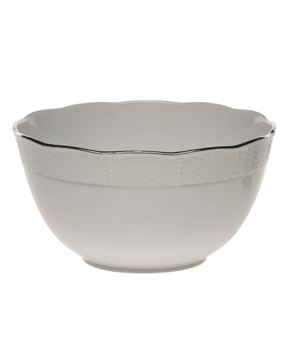 Platinum Edge Round Bowl