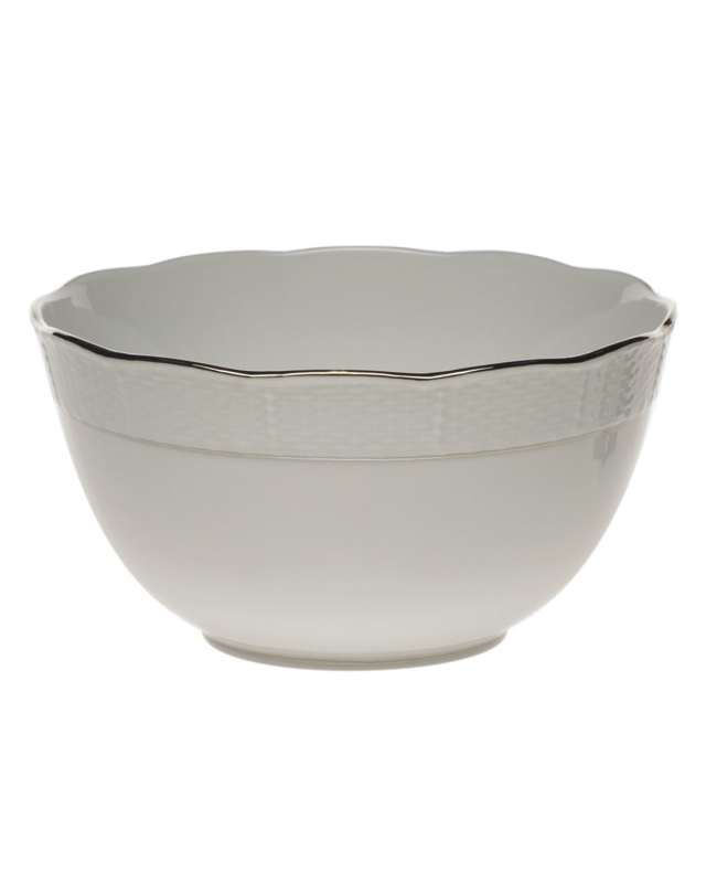 Platinum Edge Round Bowl
