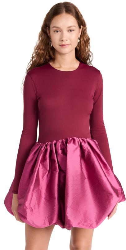 By Efrain Mogollon Maracay Dress Burgundy