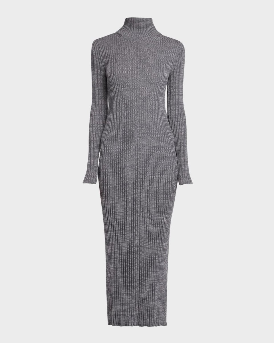 Extra Fine Wool Ribbed Turtleneck Sweater