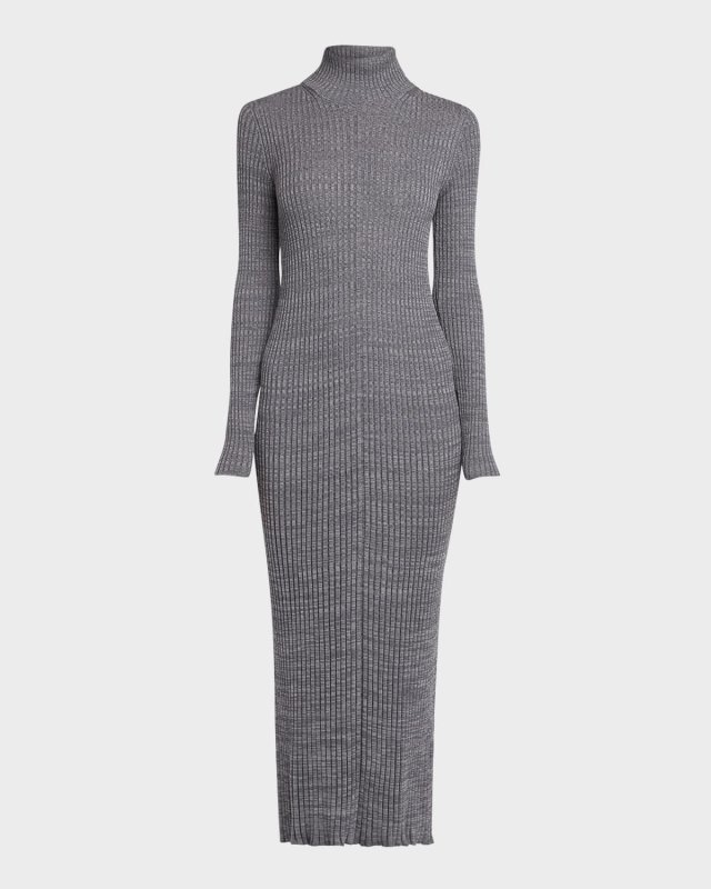 Extra Fine Wool Ribbed Turtleneck Sweater