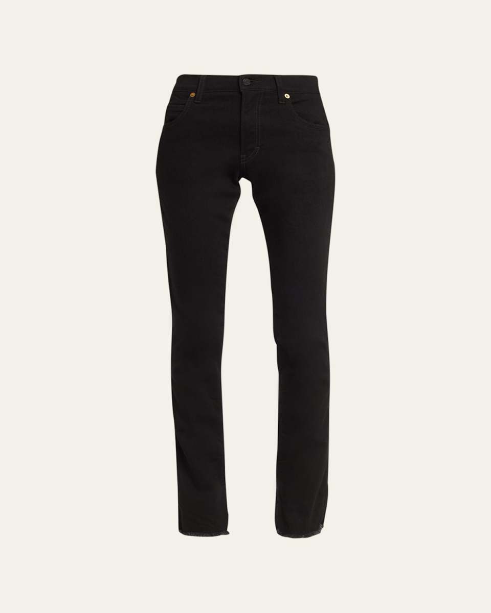 Sherry Straight Split-Hem Jeans
