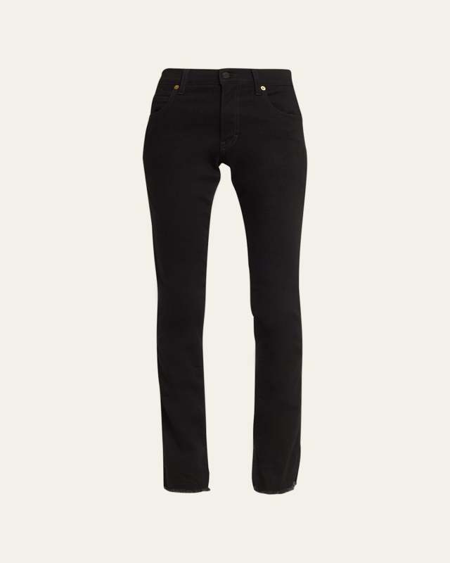 Sherry Straight Split-Hem Jeans