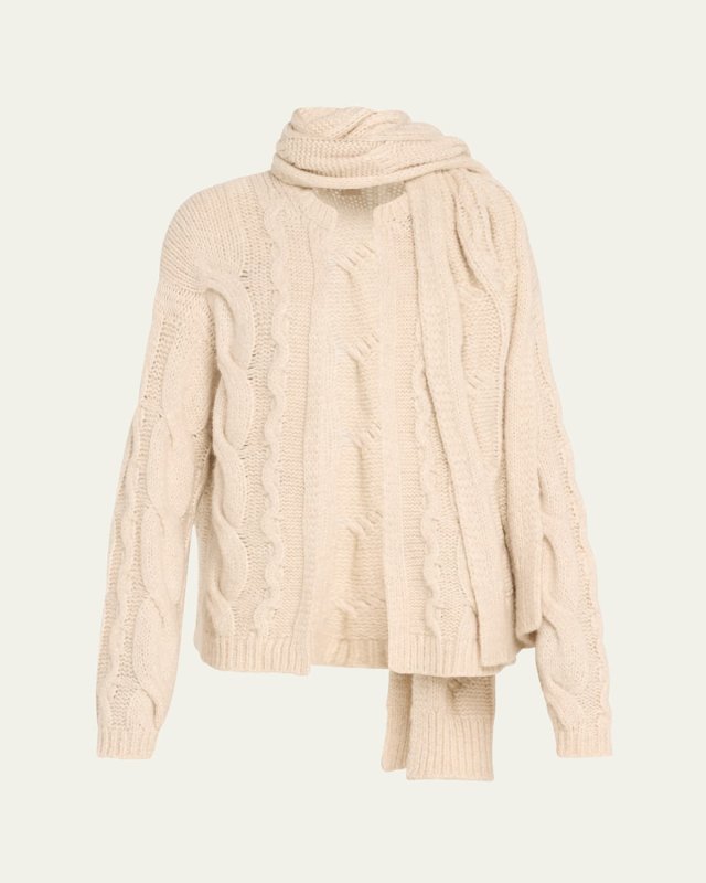 Agnes Cable-Knit Sweat