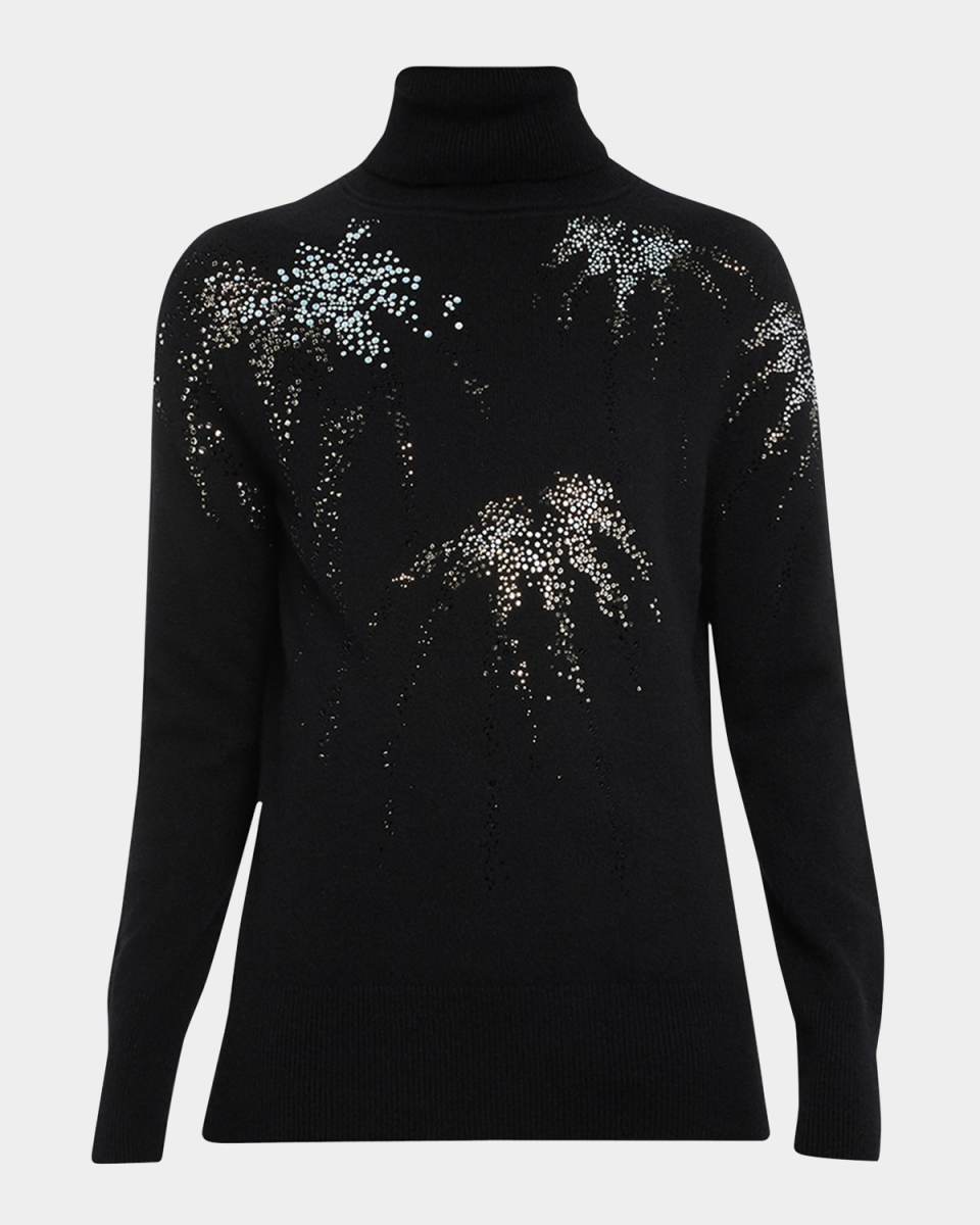 Aladdin Sane Embellished Cashmere Turtleneck Sweater