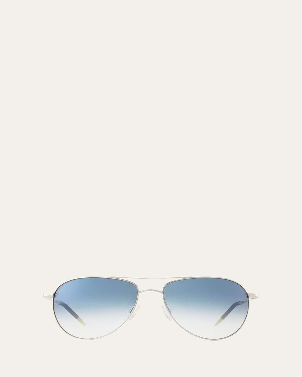 Benedict Basic Aviators, Silver/Chrome