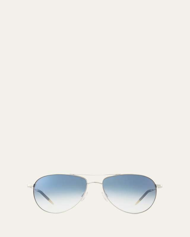 Benedict Basic Aviators, Silver/Chrome