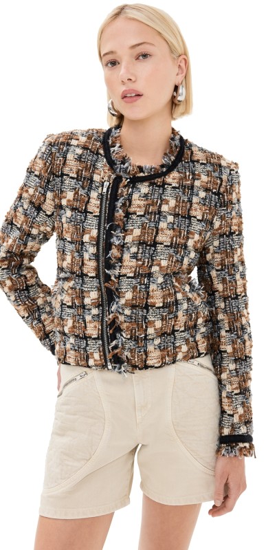 Isabel Marant Kerry Jacket Chestnut/Ecru