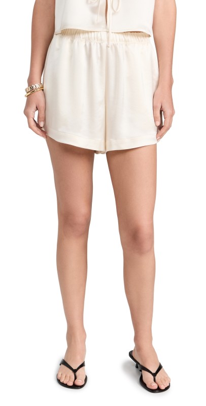 Leset Barb Boxer Shorts Creme