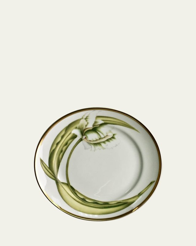 White Tulips Bread & Butter Plate