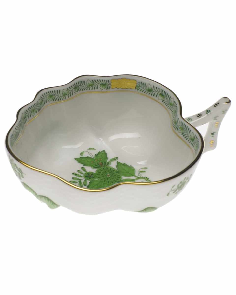Chinese Bouquet Green Deep Leaf Dish