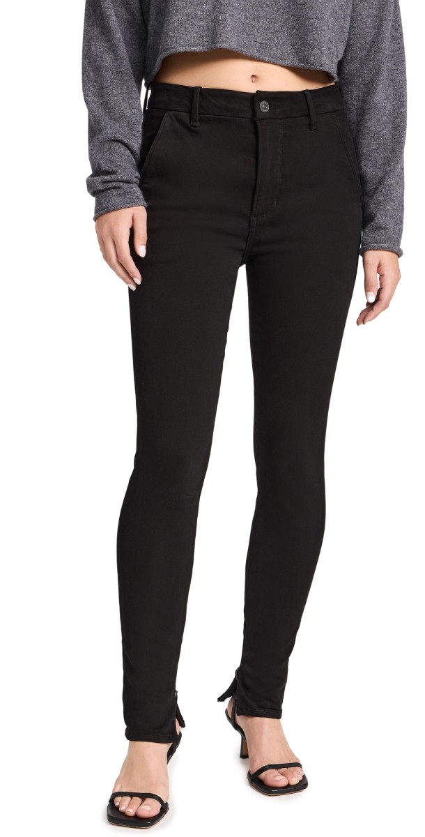Citizens of Humanity Jayla Split Skinny Jeans Plush Black