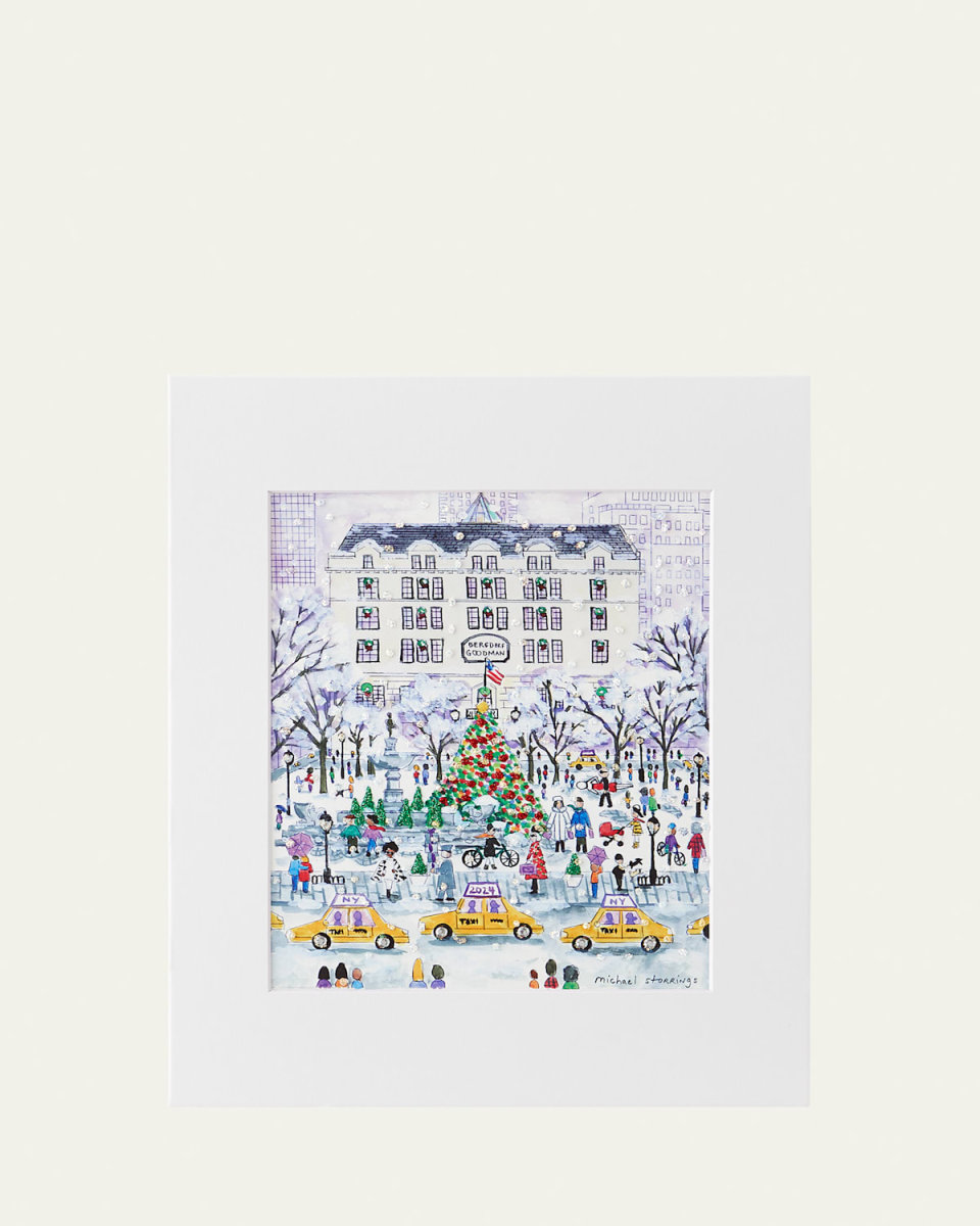 "Bergdorf Store" Christmas Art Print