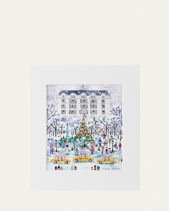 "Bergdorf Store" Christmas Art Print