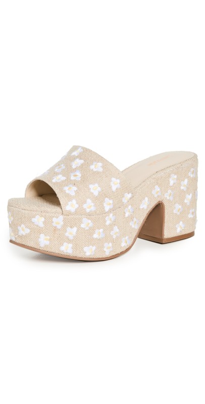 Larroudé Miso Platform Sandals Raw