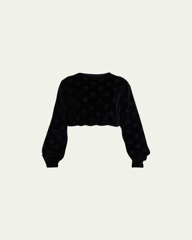 DG Monogram Jacquard Cotton Chenille Hoodie