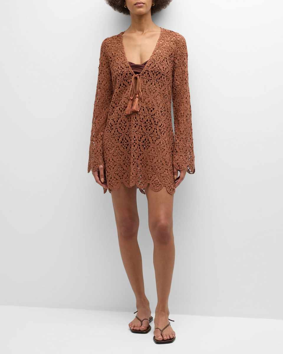 Mirabelle Crochet Mini Dress