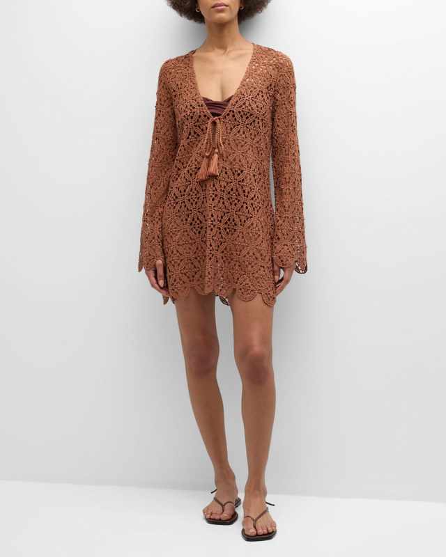 Mirabelle Crochet Mini Dress