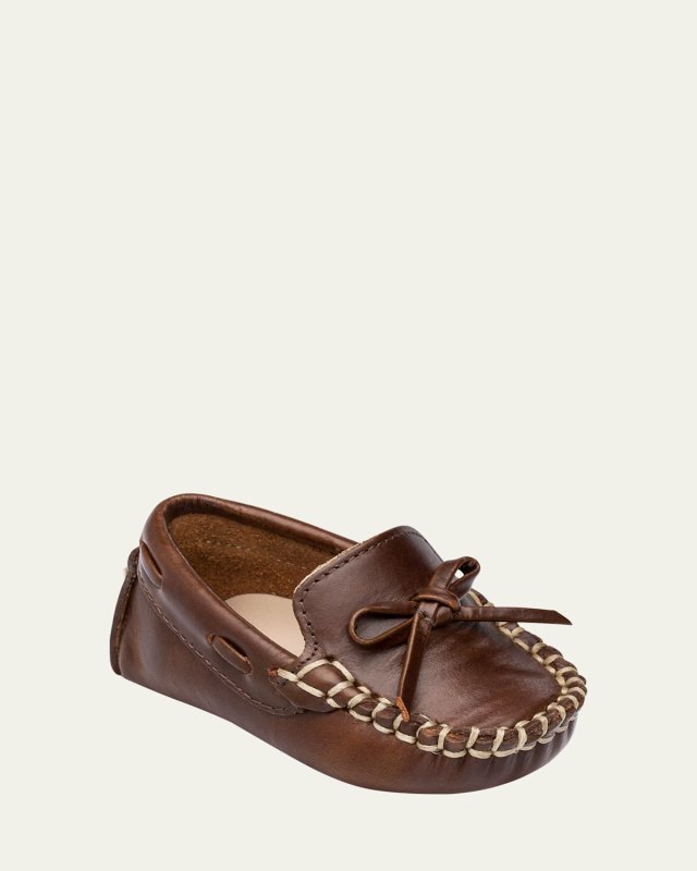 Boy's Driver Leather Loafers,