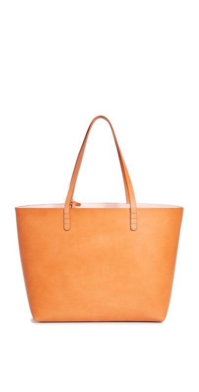 Mansur Gavriel Large Tote Bag Black/Flamma