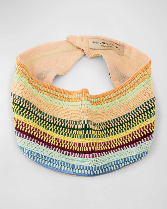 Maleek Beaded Scarf Necklace