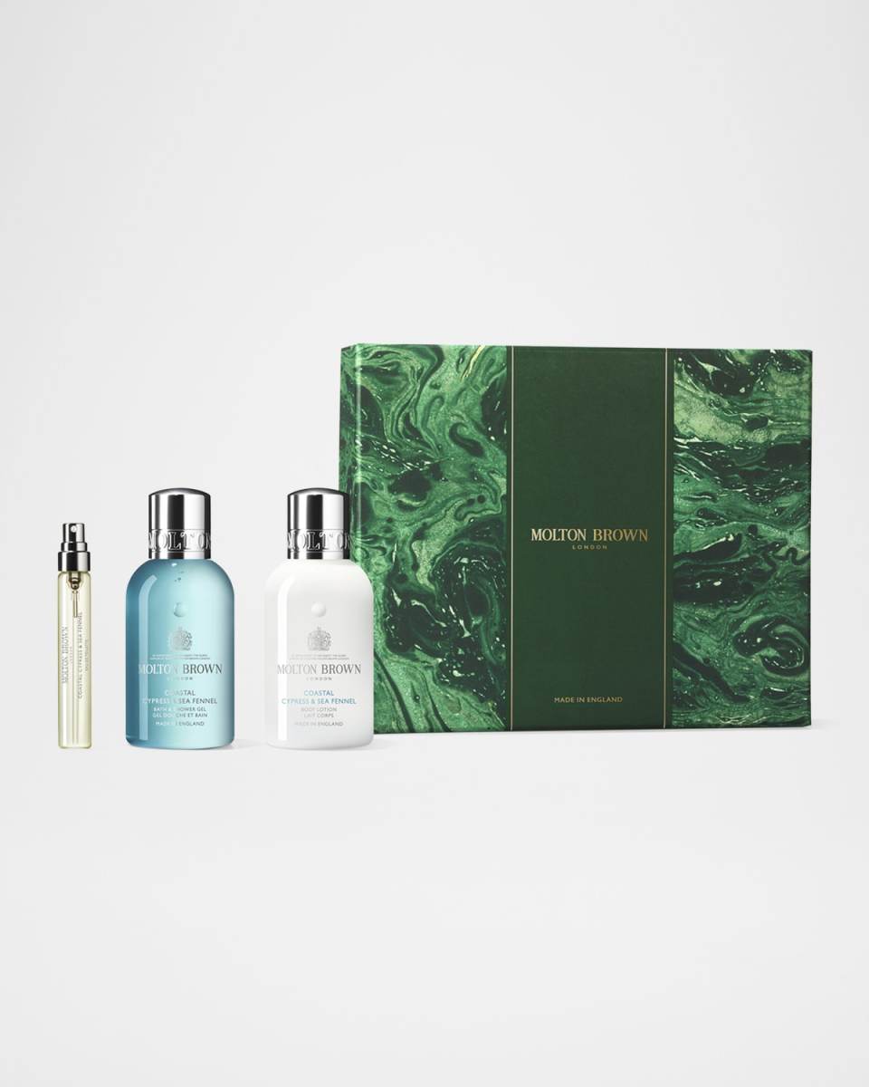 Coastal Cypress & Sea Fennel Travel Bath & Body Gift Set