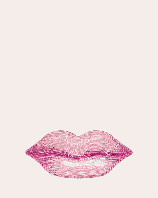 Hot Lips Crystal Clutch Bag