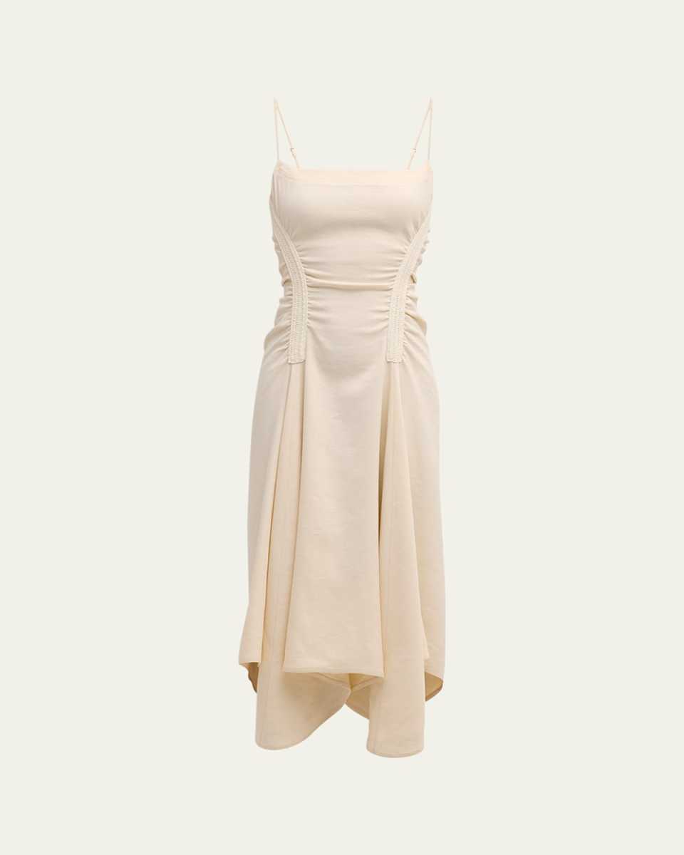 Silvia Spaghetti Strap A-Line Midi Dress