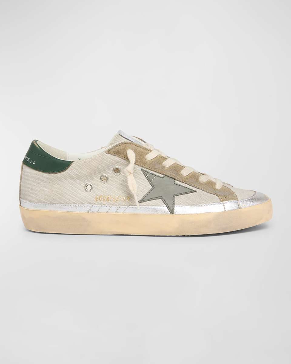 Superstar Canvas Metallic Low-Top Sneakers
