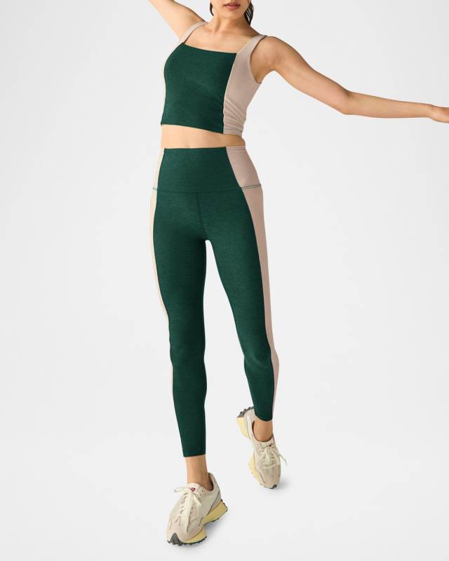 Spacedye Vitality Colorblock Cropped Tank Top