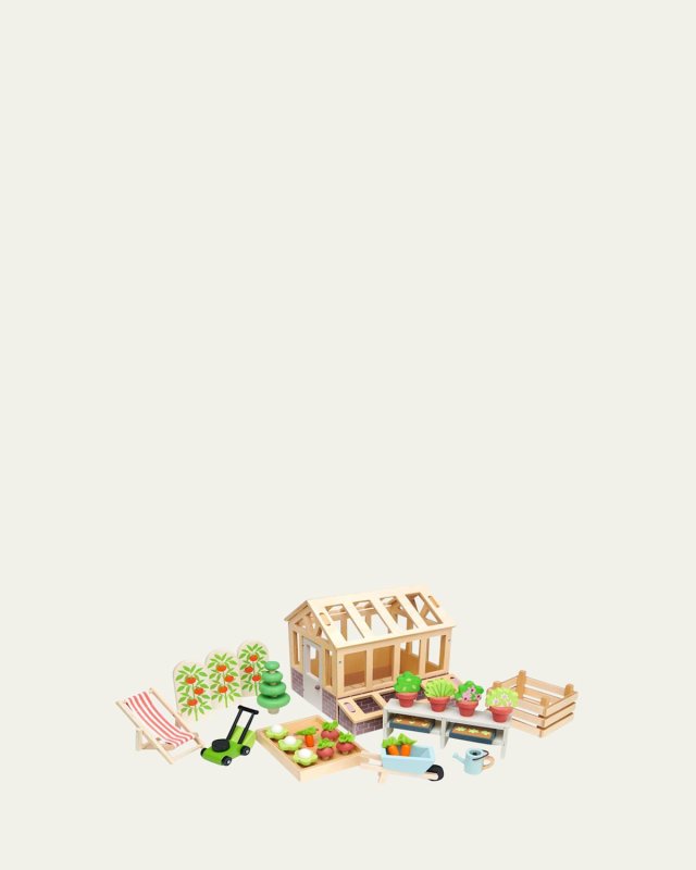 Greenhouse and Garden Wooden Toy Set