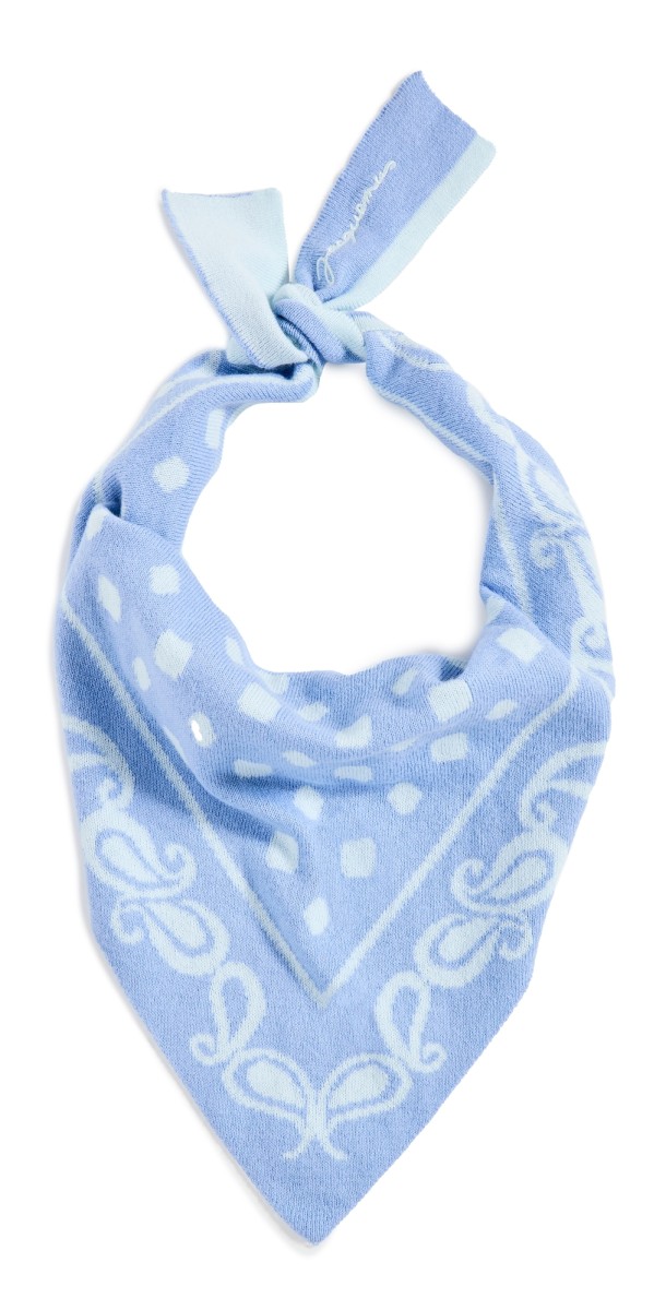 Jacquemus Le Foulard Amaro Print Blue Faded Paisley