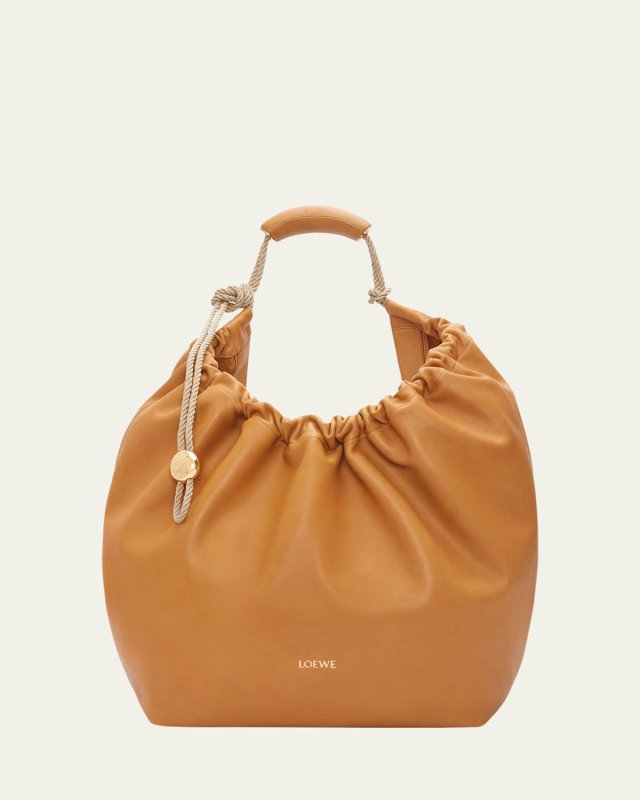 x Paula's Ibiza Squeeze XL Shoulder Bag in Leather