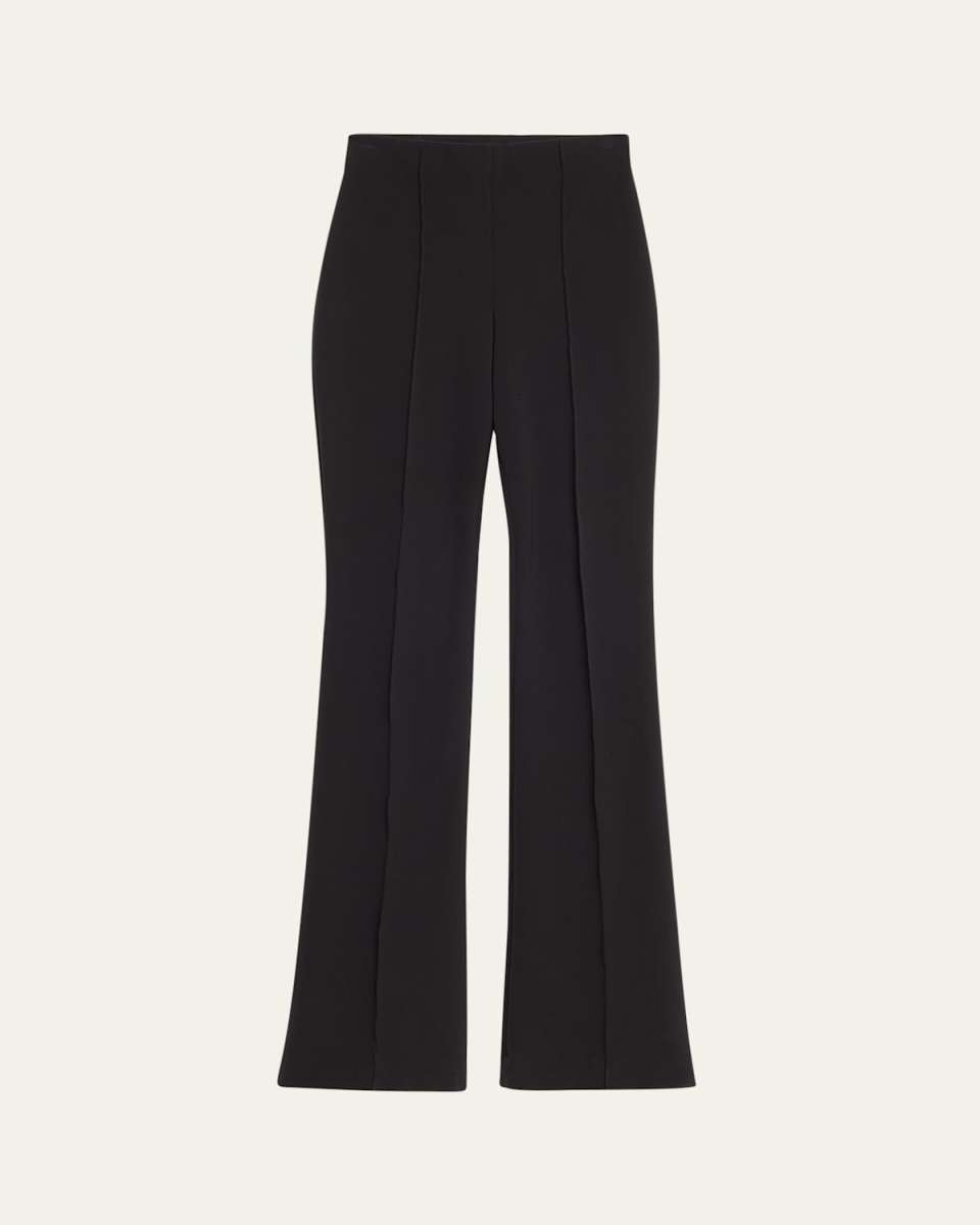 Brooks High-Rise Pintuck Pants