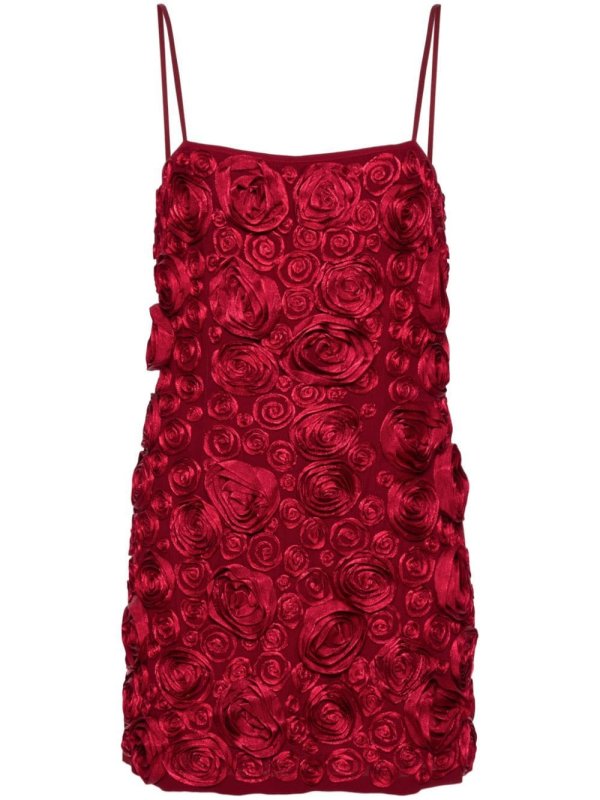3D-detail mini dress