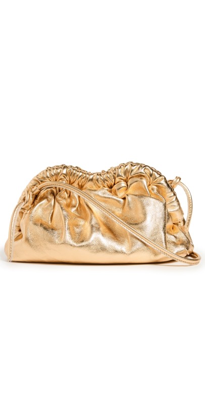 Mansur Gavriel Mini Cloud Clutch Gold