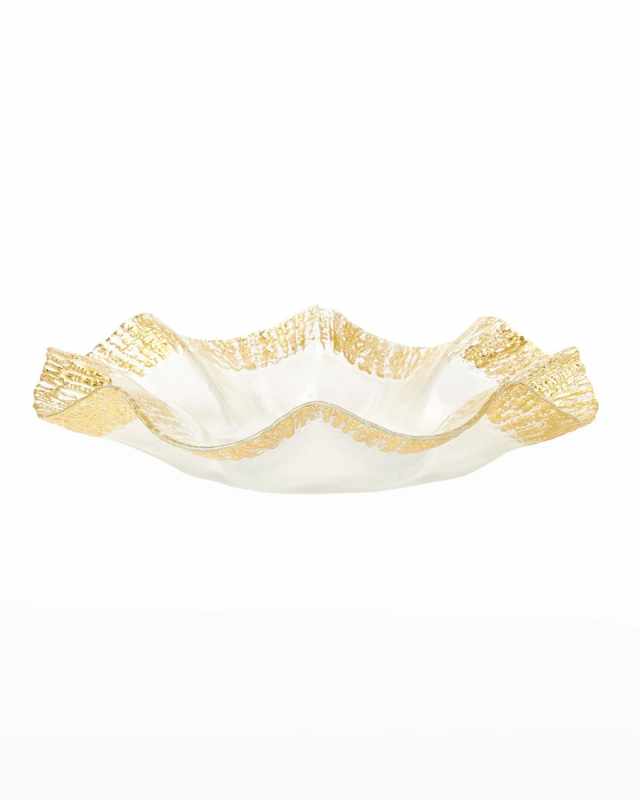 Rufolo Glass Gold Platter