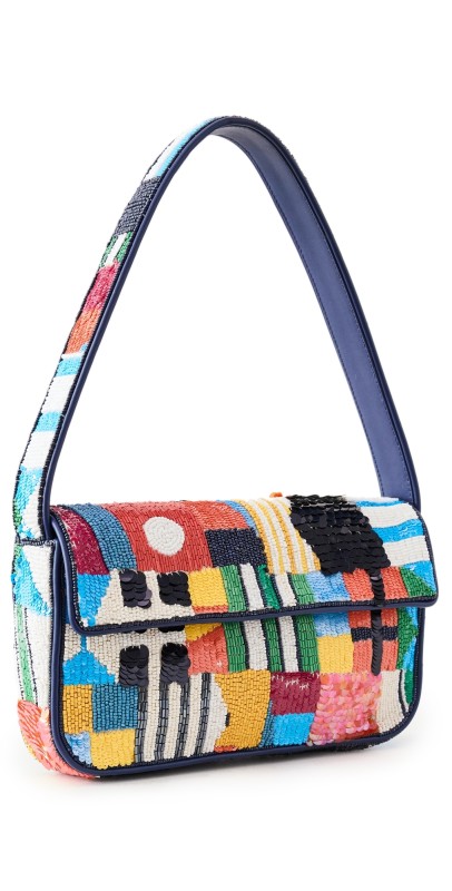 STAUD Tommy Beaded Bag Sails Up