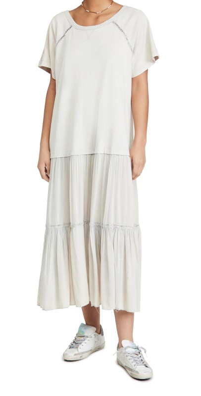 Free People Sun Fade Midi Dress Thistle Seed