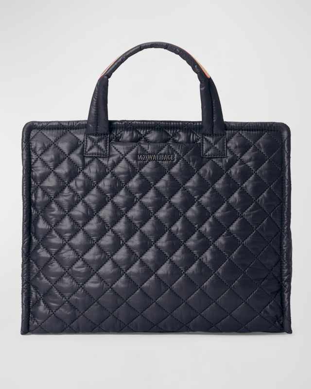 Medium Box Quilted Nylon Tote Bag