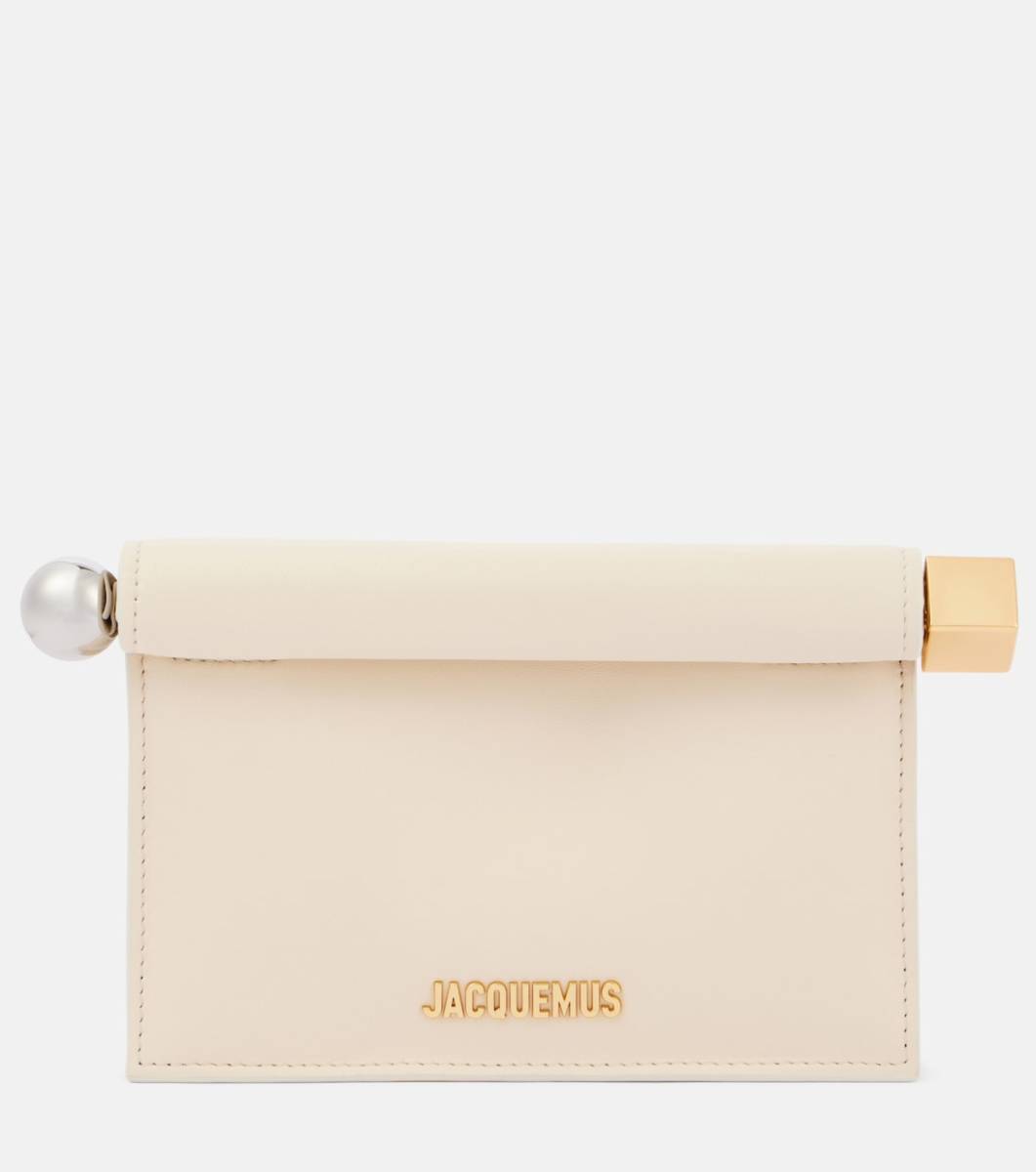 Jacquemus La Petite Pochette Rond Carré leather clutch