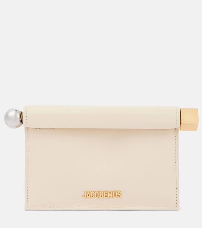 Jacquemus La Petite Pochette Rond Carré leather clutch