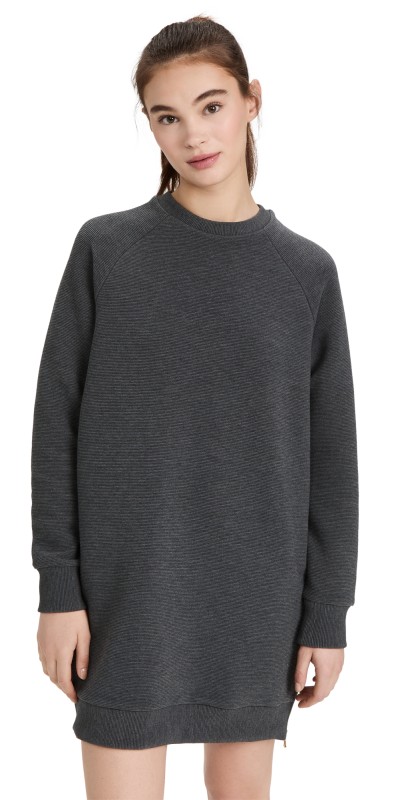 Varley Albret Dress Charcoal Marl