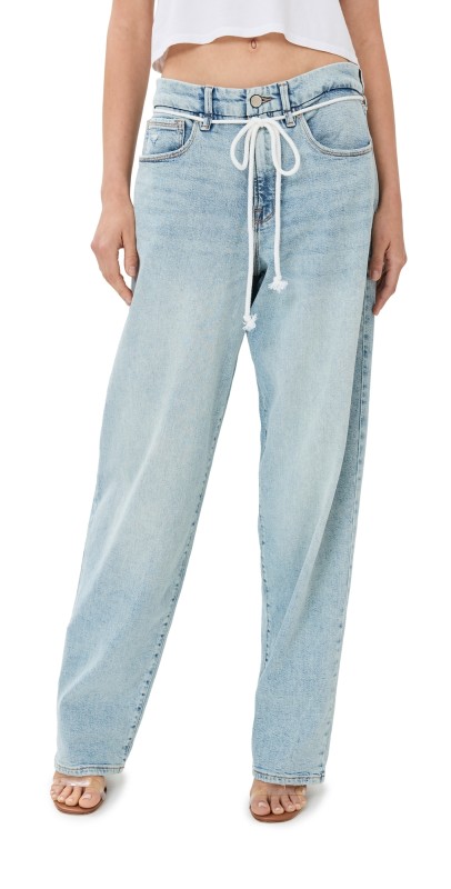 Good American Good ‘90s Loose Drawstring Belt Indigo667