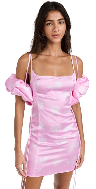 Jacquemus La Mini Robe Chouchou Dress Print Toile de Jouy Pink